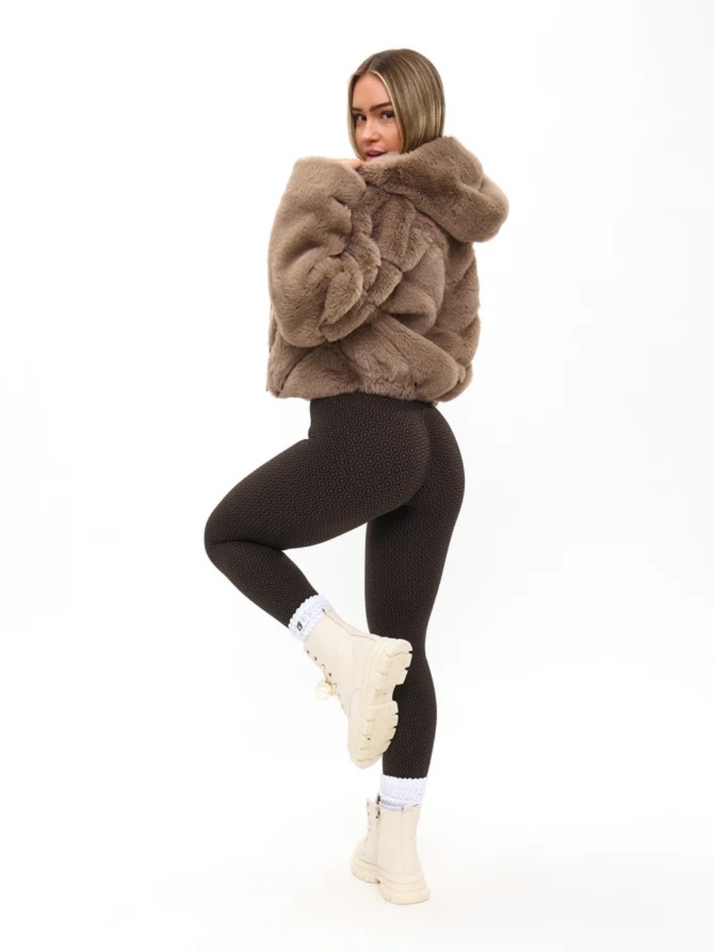 BuffBunny Fawn Cruella-Free Fur Coat